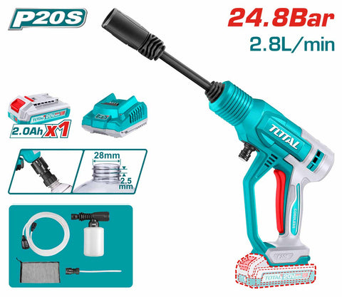 TOTAL | Li-ion Pressure Washer 24.8Bar | TPWLI20362