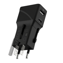 ROLLING SQUARE | Square Pocket Travel Adapter Black | RSQR 0000049