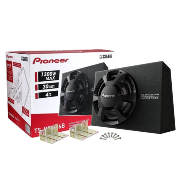 PIONEER | 30.48cm 12"inch Car Bass Enclosure 1300W Black | TS-WX306B