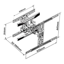 SKILL TECH | Ultra Slim Double Arm Full Motion Tv Wall Mount 45