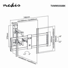 NEDIS | Full Motion TV Wall Mount 42-70