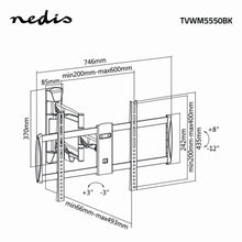 NEDIS | Full Motion TV Wall Mount 42-70
