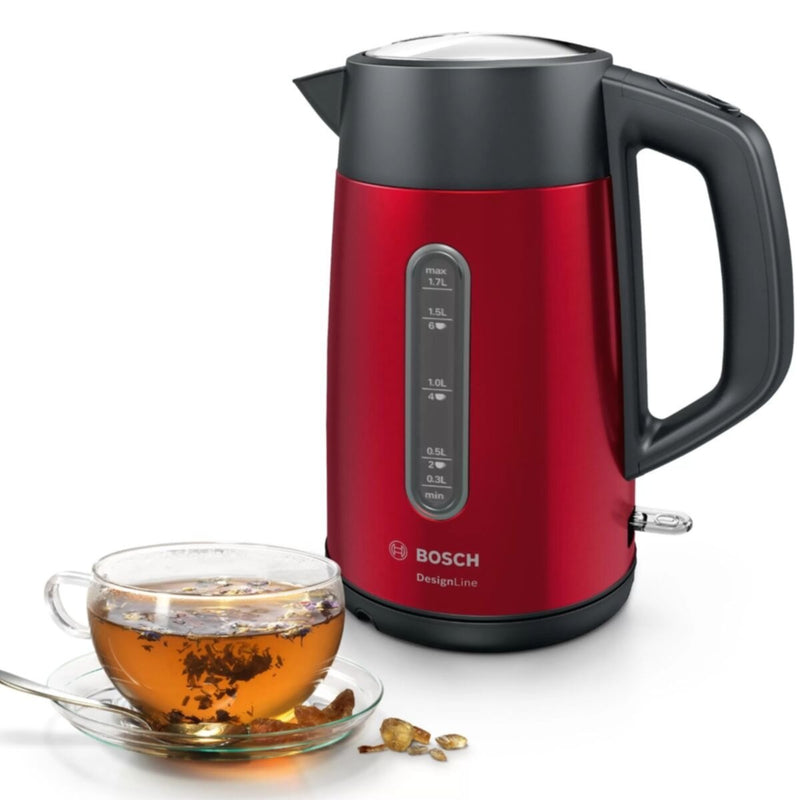 BOSCH | DesignLine Kettle 1.7Ltr Red | TWK4P434GB