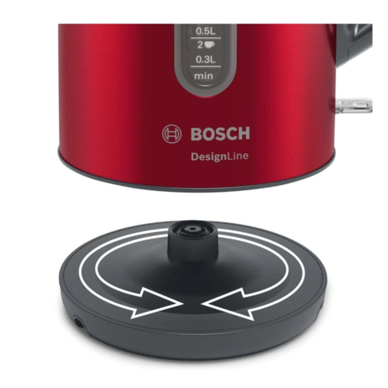 BOSCH | DesignLine Kettle 1.7Ltr Red | TWK4P434GB