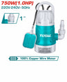 TOTAL | 1 HP Submersible Sewage Water Pump | TWP87506