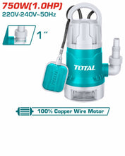 TOTAL | 1 HP Submersible Sewage Water Pump | TWP87506