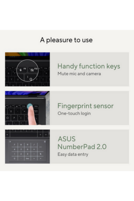 ASUS | Zenbook 14 OLED Laptop Ryzen 5 2.3GHz 8GB 512GB Win11 14inch OLED Black English/Arabic Keyboard Middle East Version | UM3402YA-OLED1R5W