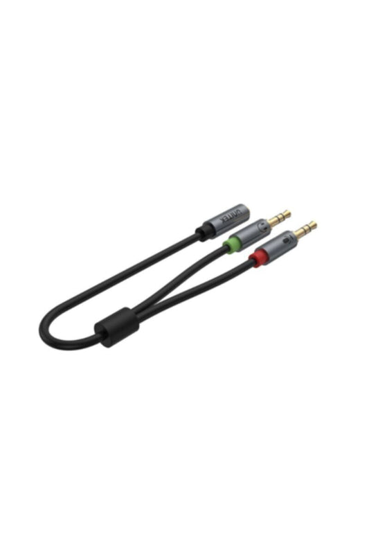 UNITEK | 0.2M, 3.5MM AUX Audio Cable - Female to 2*Male | Y-C957ABK