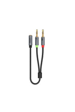 UNITEK | 0.2M, 3.5MM AUX Audio Cable - Female to 2*Male | Y-C957ABK