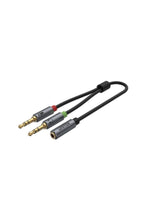 UNITEK | 0.2M, 3.5MM AUX Audio Cable - Female to 2*Male | Y-C957ABK