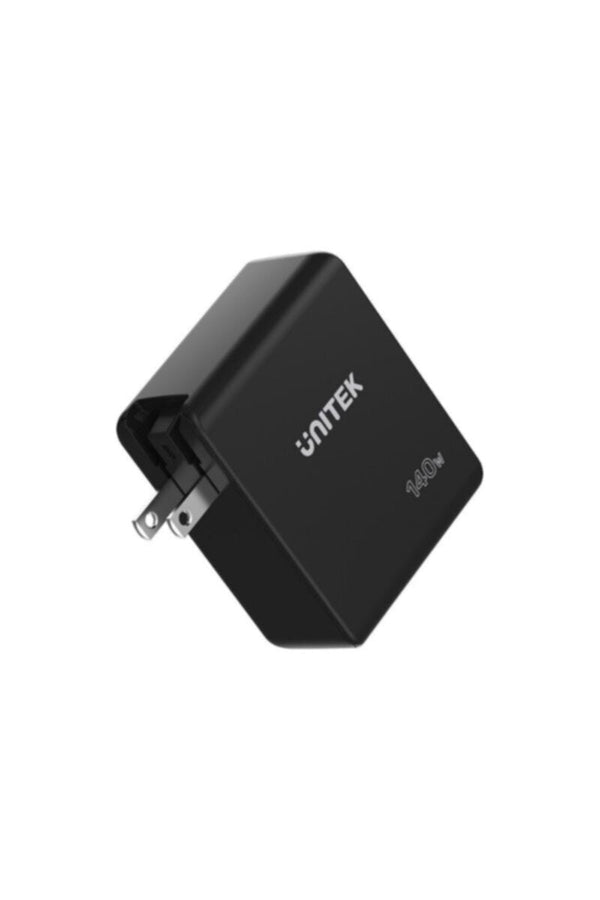 UNITEK | 140W 3-in-1 GaN Travel Charger (2*PD + QC3.0), With EU/UK Plugs, 2M USB -C PD | P1115A
