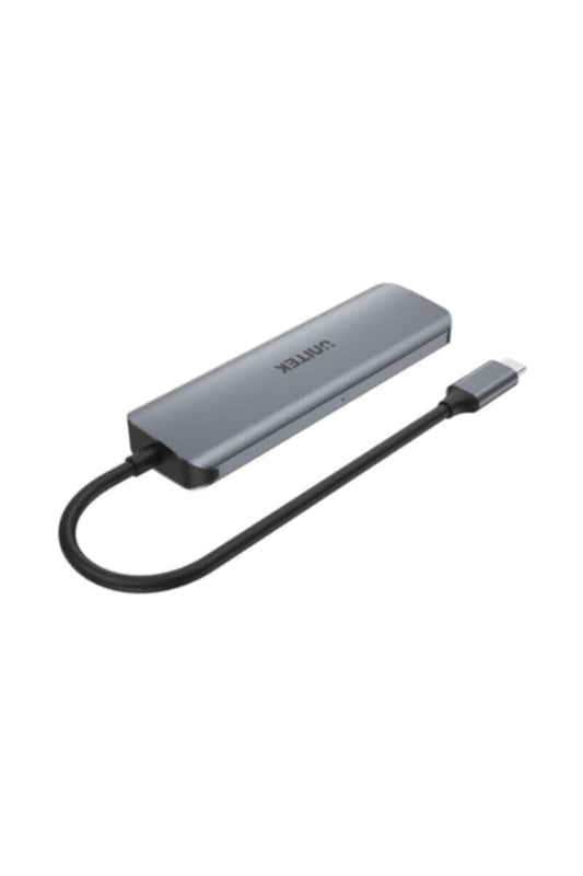 UNITEK | 5-in-1 USB 3.1 Type-C Hub (3-Port USB3.0 + HDMI + PD100W), Space Grey | H1107E