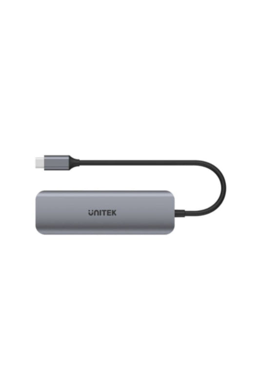 UNITEK | 5-in-1 USB 3.1 Type-C Hub (3-Port USB3.0 + HDMI + PD100W), Space Grey | H1107E