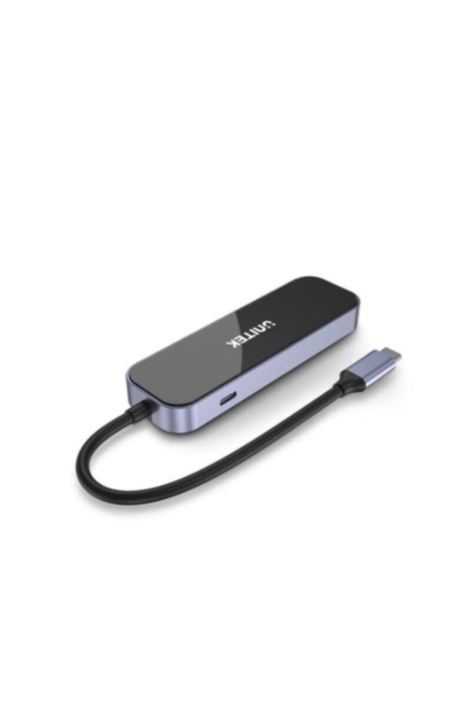 UNITEK | 6-in-1 USB-C 5Gbps Hub (3*USB3.0 + HDMI + Gigabit Ethernet + PD 100W), Space Grey | D1084A