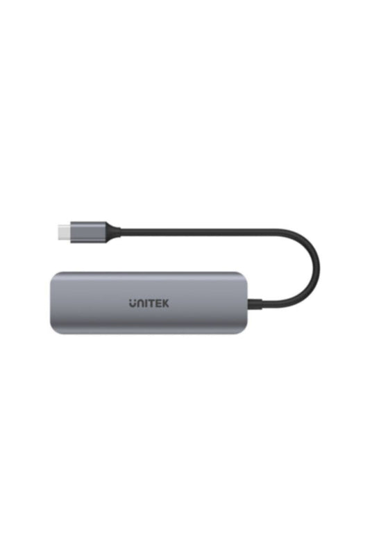 UNITEK | 6-in-1 USB 3.1 Type-C Hub (3-Port USB3.0 + Card Reader + HDMI), Space Grey | H1107F
