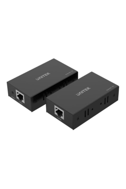 UNITEK | 60M HDMI Extender Over Ethernet Cable, Black | V100A