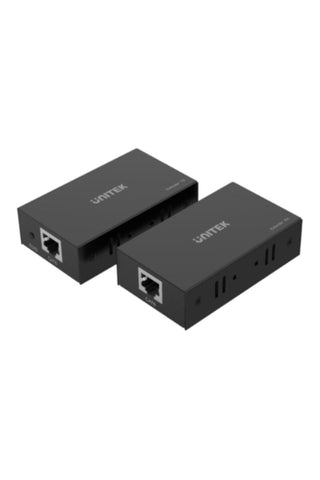 UNITEK | 60M HDMI Extender Over Ethernet Cable, Black | V100A