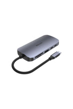UNITEK | 9-in-1 USB-C 5Gbps Hub with Briad Cable (3*USB-A 5Gbps + USB-C 5Gbps + HDMI 4K 60Hz + Gigabit Ethernet + SD/Micro SD + PD 100W), Space Gray | D1071A