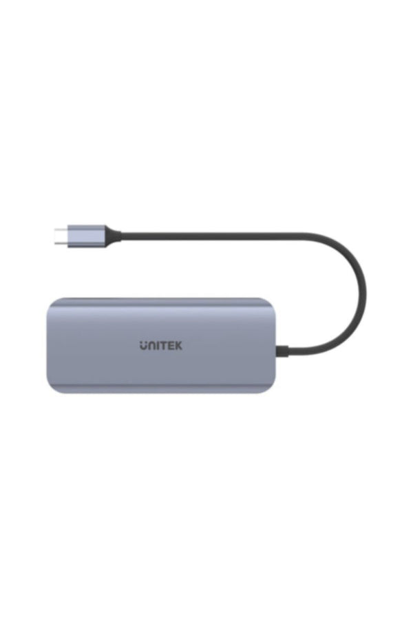 UNITEK | 9-in-1 USB 3.1 Gen1 Type-C Hub (USB3.0*3 + HDMI + VGA + RJ45 + Card Reader + PD 100W), Space Grey | D1026B