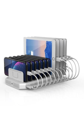 UNITEK | 96W 10-Port USB Smart Charging Station (2-Port QC3.0 + 8-Port 2.4A) | Y-2190A