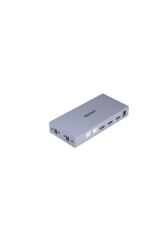 UNITEK | HDMI 4K 60Hz KVM Switch 2 In 1 Out with 4-Port USB 2.0 Hub | V307A