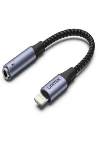 UNITEK | Lightning to 3.5mm Adapter, Space Grey | M1208A