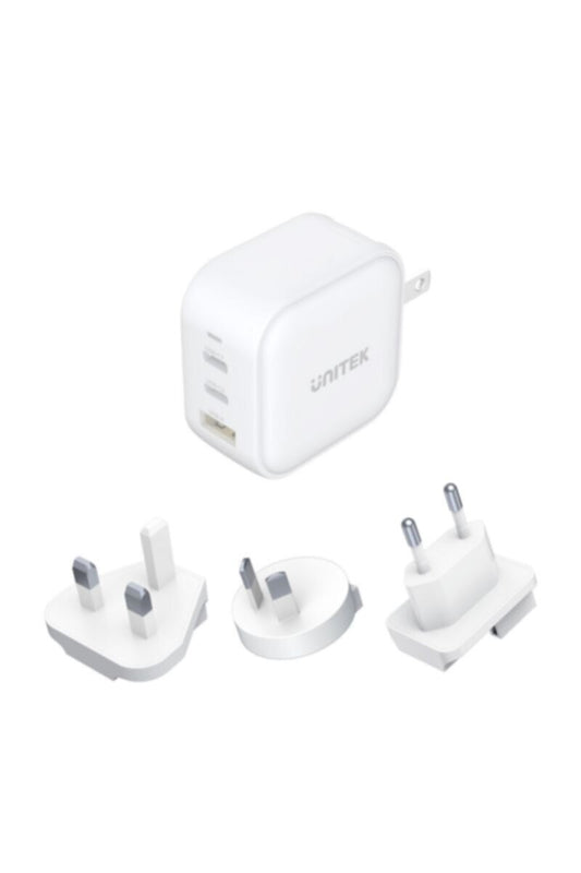 UNITEK | P1108AWH 66W 3in1 GaN Travel Charger White | P1108AWH
