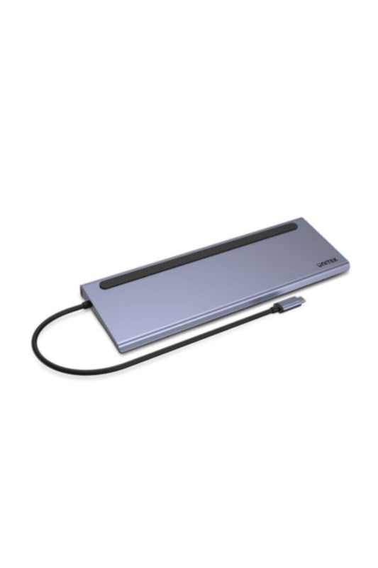 UNITEK | uHUB 11+ 11-in-1 USB-C Ethernet Hub with MST Triple Monitor (Dual HDMI+VGA), 100W PD, 3 USB, 1 Type C, Audio, Dual Card Reader | D1022B