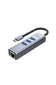UNITEK | uHUB Q4+ 4-in-1 USB -C Ethernet Hub + 3 Port USB | H1904A