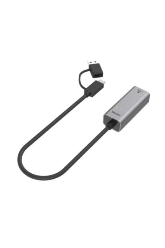 UNITEK | USB -C to Gigabit Ethernet Adapter with USB -A Adapter | Y-3465A