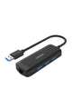 UNITEK | USB 3.0 3-Port Hub + Gigabit Ethernet Adapter, Black  With Power Port (Micro USB ) | H1111A