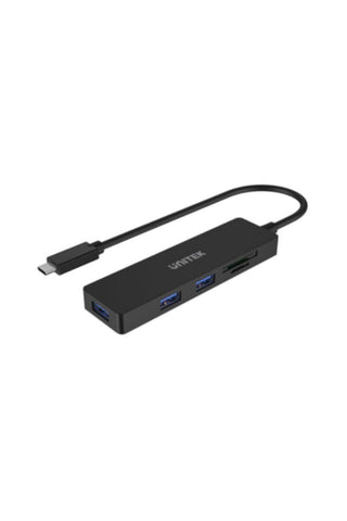 UNITEK | USB 3.0 Gen1Type-C Hub (3-Port USB 3.0 + Card Reader) | H1108B