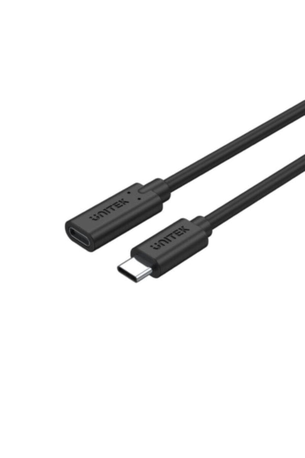 UNITEK | USB 3.2 USB -C Male to USB -C Female Extension Cable PD100W 1m | C14086BK-1M