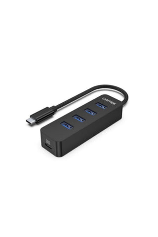 UNITEK | USB 3.0 Type-C to USB 4 Port HUB withType-C Charging Port | H1117B