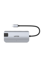 UNITEK | USB 3.1 Type-C Multi-Port Hub with Power Delivery (USB-A + USB-C + HDMI + VGA + Gigabit Ethernet ) | Y-DK09016