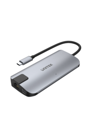 UNITEK | USB 3.1 Type-C Multi-Port Hub with Power Delivery (USB-A + USB-C + HDMI + VGA + Gigabit Ethernet ) | Y-DK09016
