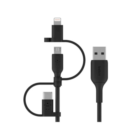 BELKIN | Universal Cable USB-C, Lightning, Micro-USB Black | CAC001bt1MBK