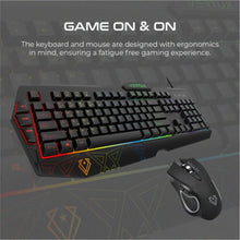 VERTUX | Ergonomic Backlit Wired Gaming Keyboard & Mouse With Programable Macro Keys Black | VENDETTA.E