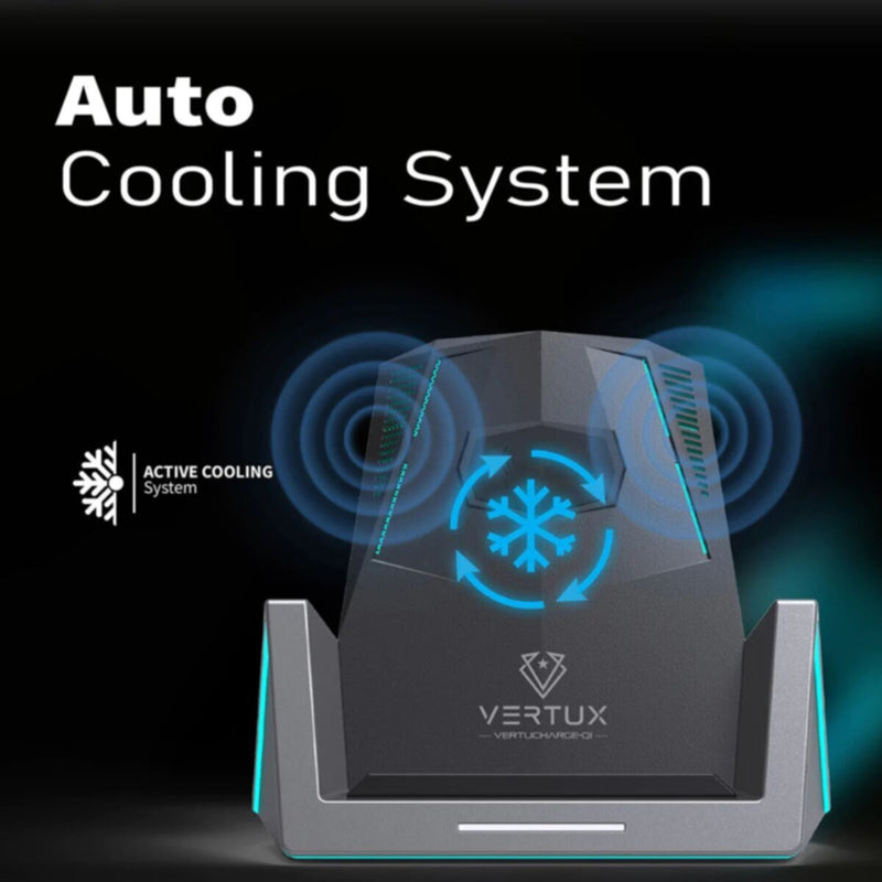 VERTUX | 15W High Speed Pro-Gaming Wireless Charging Station with 18W USB-C PD & QC3.0 | VERTUCHARGE-QI