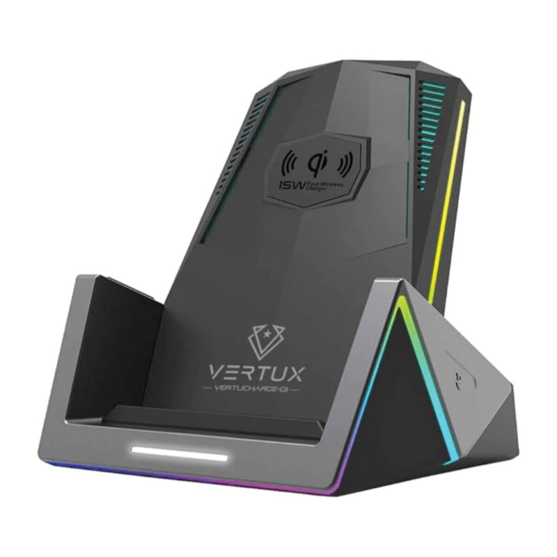 VERTUX | 15W High Speed Pro-Gaming Wireless Charging Station with 18W USB-C PD & QC3.0 | VERTUCHARGE-QI