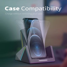 VERTUX | 15W High Speed Pro-Gaming Wireless Charging Station with 18W USB-C PD & QC3.0 | VERTUCHARGE-QI