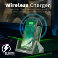 VERTUX | 15W High Speed Pro-Gaming Wireless Charging Station with 18W USB-C PD & QC3.0 | VERTUCHARGE-QI