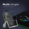 VERTUX | 15W High Speed Pro-Gaming Wireless Charging Station with 18W USB-C PD & QC3.0 | VERTUCHARGE-QI