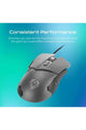 VERTUX | 3200Dpi High Precision Wired Gaming Optical Mouse  Grey | TE0182831
