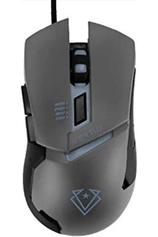 VERTUX | 3200Dpi High Precision Wired Gaming Optical Mouse  Grey | TE0182831