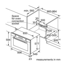 BOSCH | Series 2 Gas Built-in Oven 90 x 60 cm Stainless Steel | VGD011BR0M