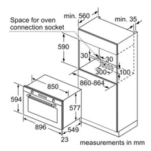 BOSCH | Series 2 Gas Built-in Oven 90 x 60 cm Stainless Steel | VGD011BR0M