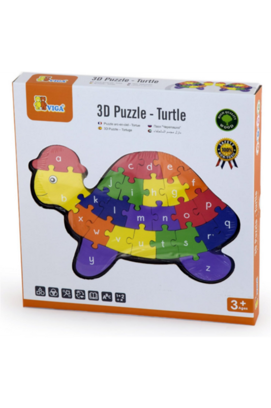 VIGA | 3D Wood Puzzle - Turtle | 55250