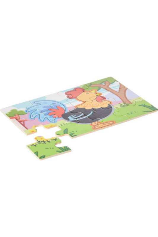 VIGA | 4 - Farm Puzzle Box For Kids Ages 2+ Years | 50069
