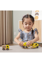 VIGA | 6 Wooden Construction Vehicles Set | 50541